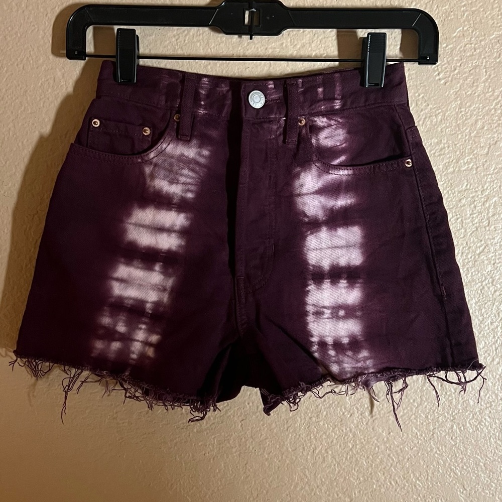 Pacsun Purple Tie Dye Shorts